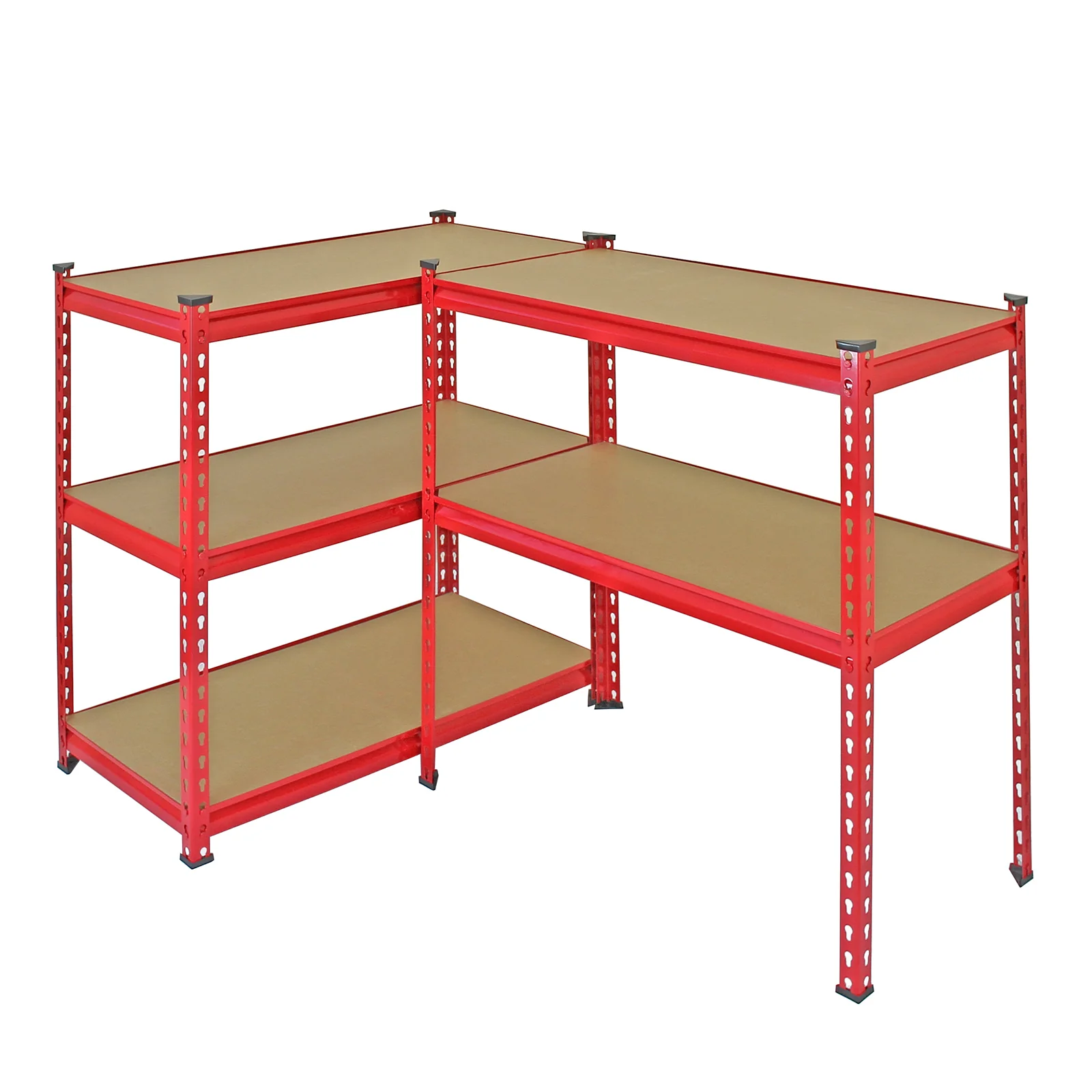 3 x Z-Rax Metal Racking Unit Red 90cm & Free Mallet - Image 7