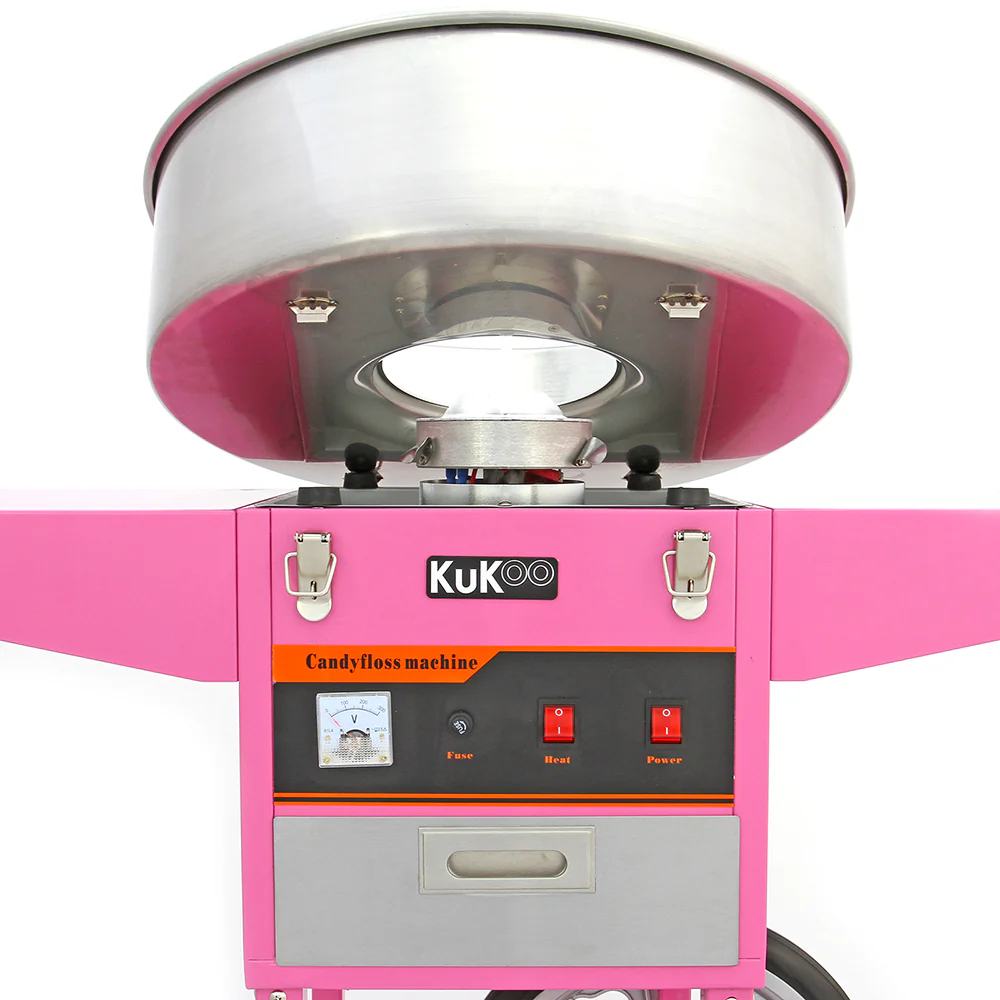 KuKoo 8oz Popcorn Machine & Candy Floss Machine with Carts - Image 11