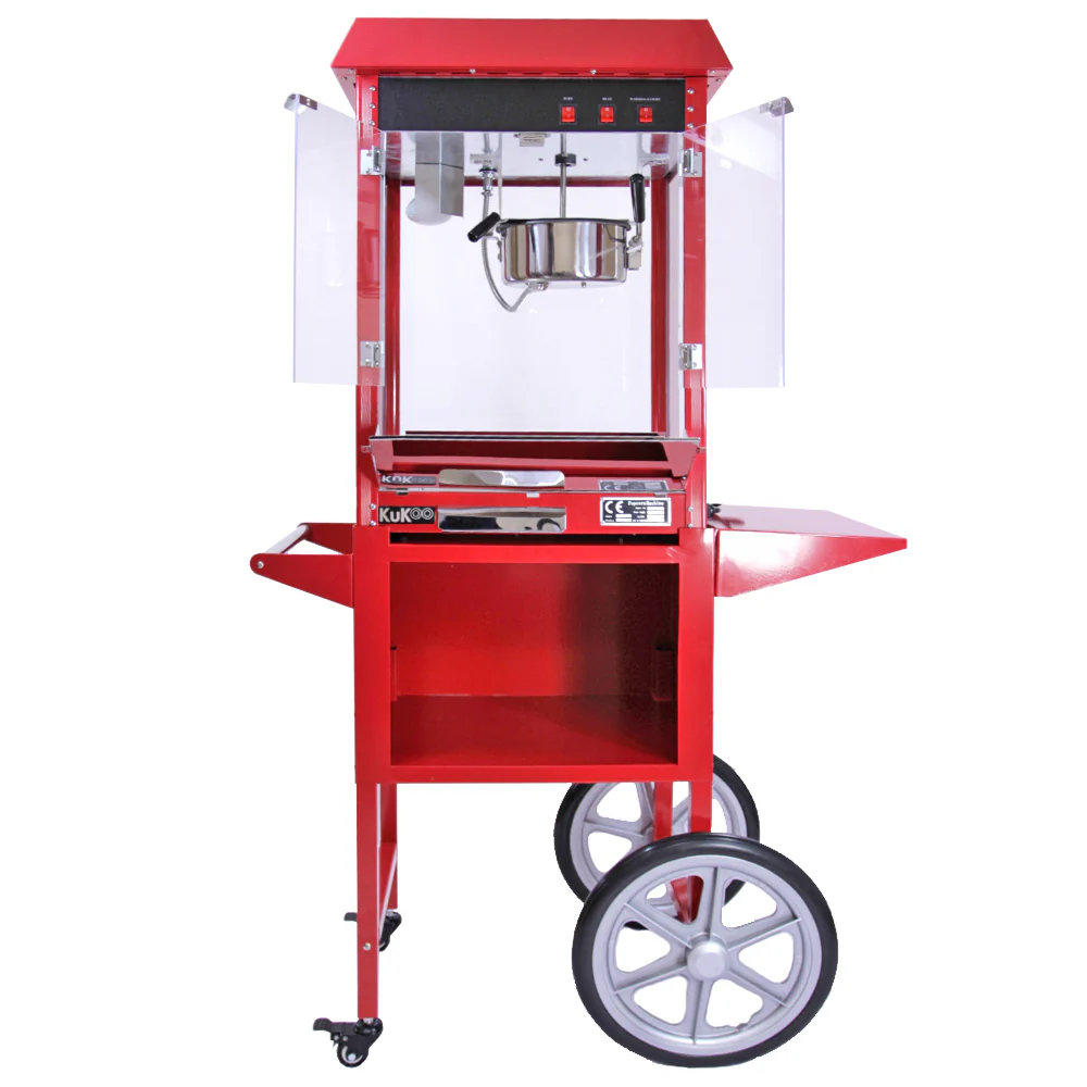 KuKoo 8oz Popcorn Machine & Candy Floss Machine with Carts - Image 12