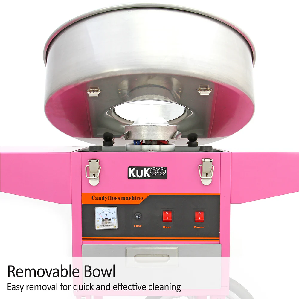 KuKoo Candy Floss Machine, Cart & Accessories - Image 4