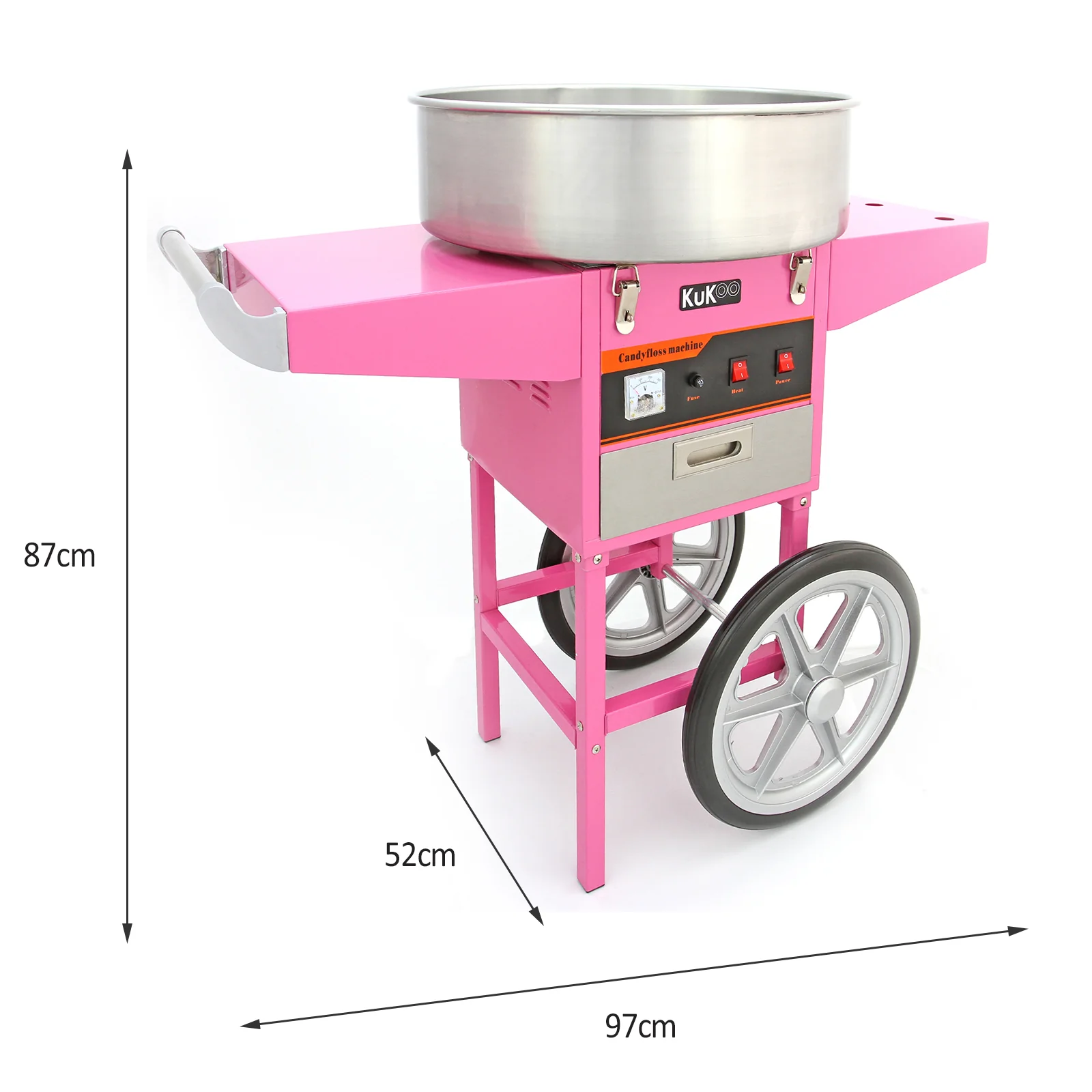 KuKoo Candy Floss Machine, Cart & Accessories - Image 5