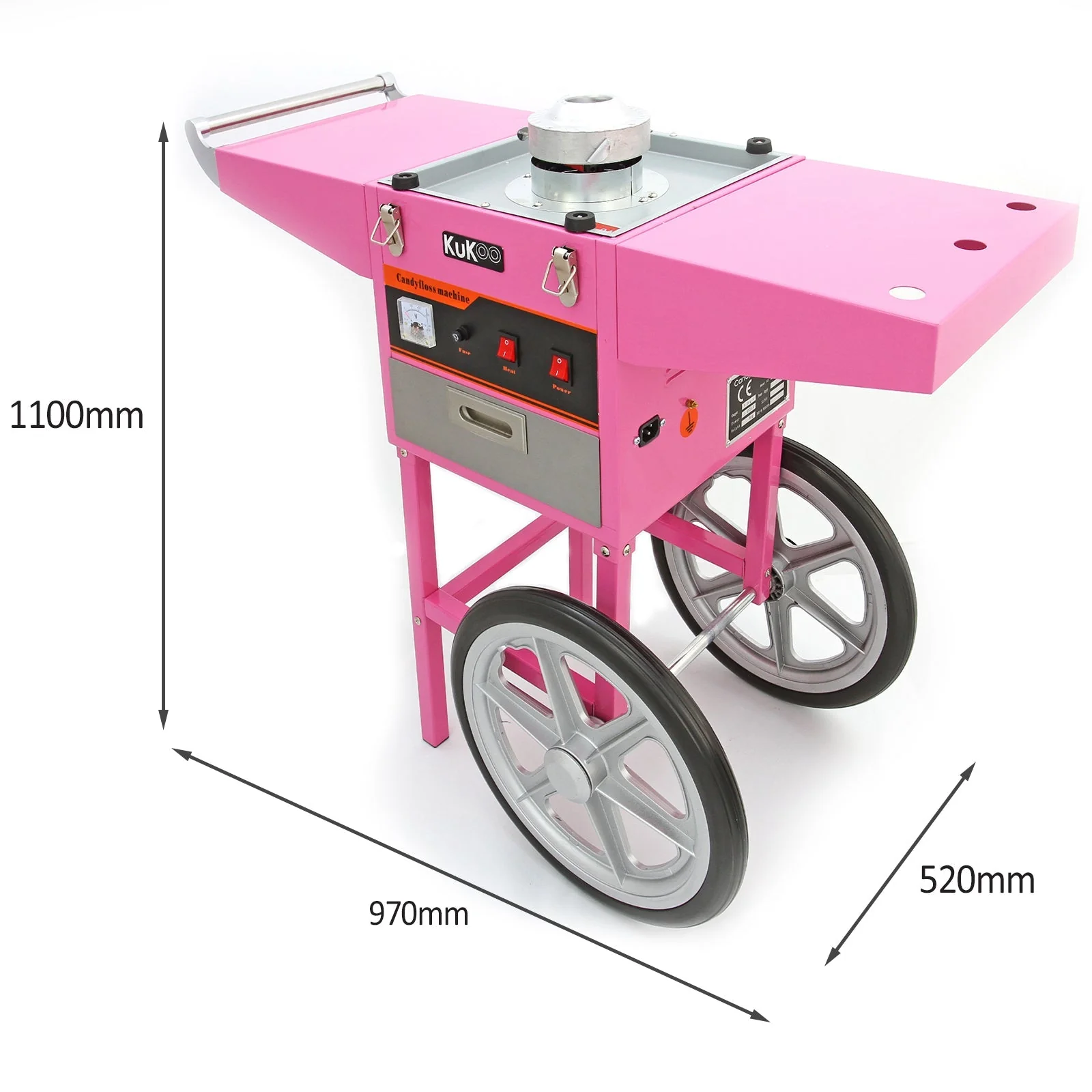 KuKoo Candy Floss Machine With Cart - Image 4