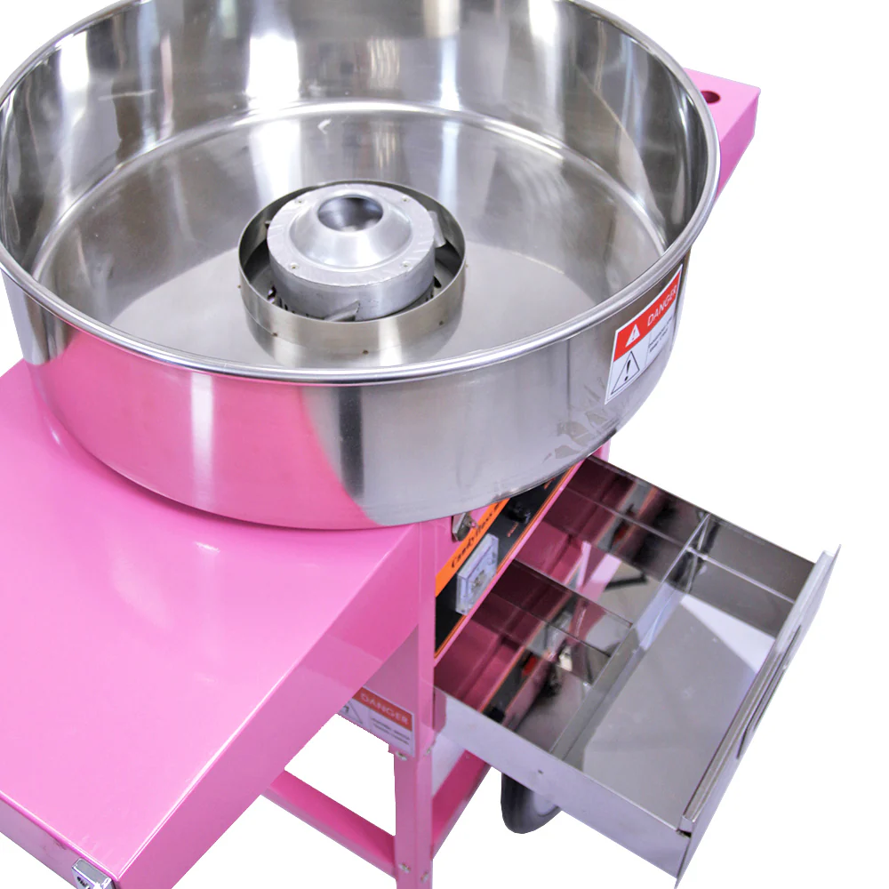 KuKoo Candy Floss Machine with Cart & Protective Dome - Image 6