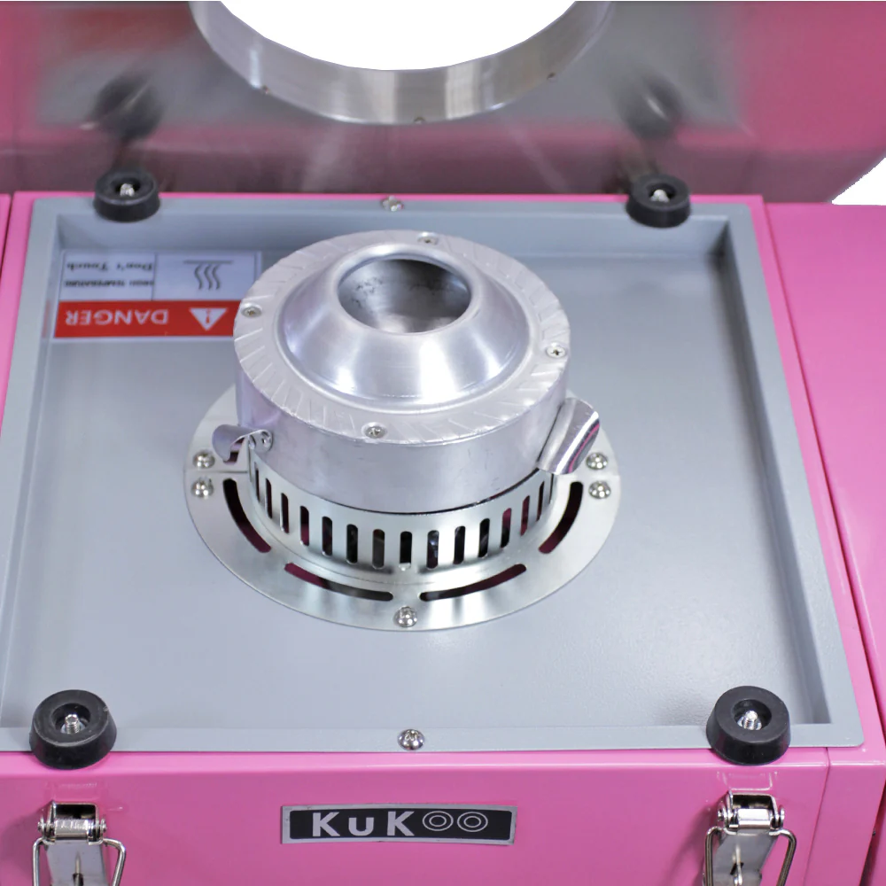 KuKoo Candy Floss Machine with Cart & Protective Dome - Image 7