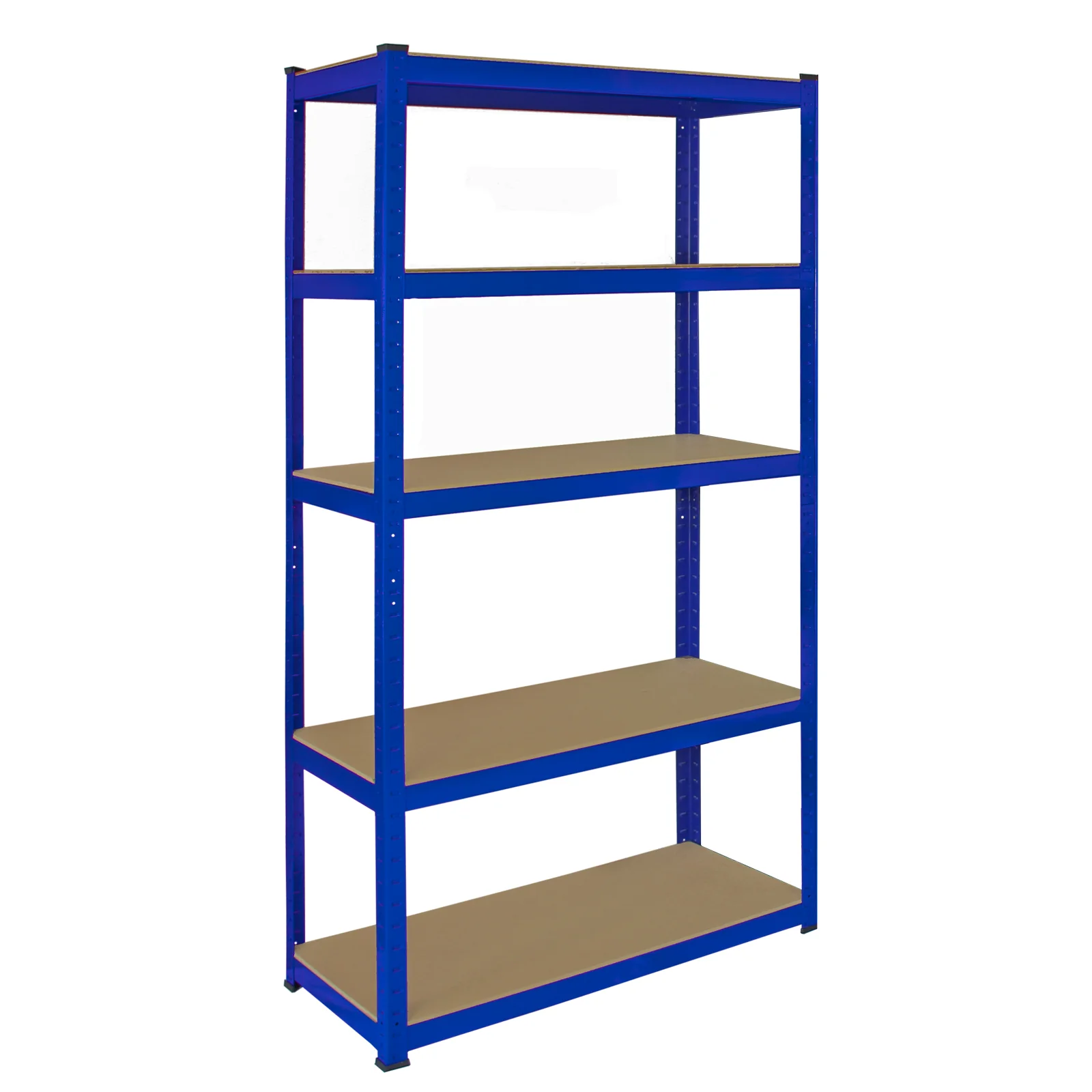 Monster Racking T-Rax Corner Shelving Unit & 2 x 90cm Garage Storage Bays, Blue - Image 6