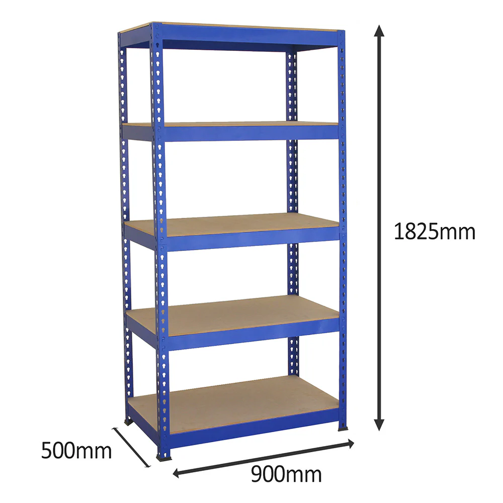 Q-Rax Blue Shelving Units - 90cm x 180cm x 50cm - Image 6