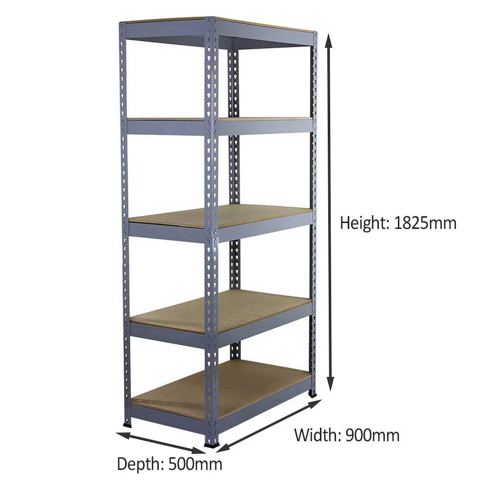 Q-Rax Grey Shelving Units - 90cm x 180cm x 50cm - Image 5