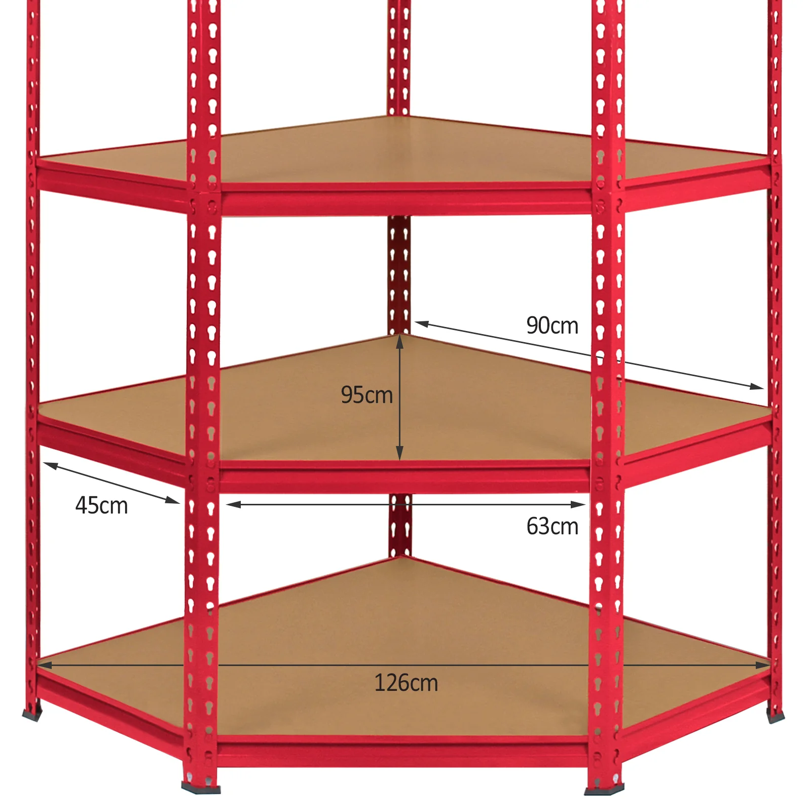 Z-Rax 90cm Racking Bundle: Corner Shelving and 2 Garage Racking Bays - Image 7